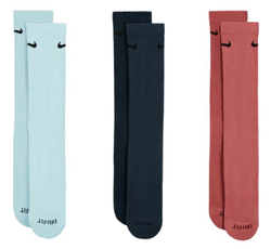 Теннисные носки Nike Everyday Plus Cushioned Training Crew 3P - разноцветный