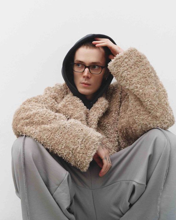 Куртка Faux Fur Beige - фото 13