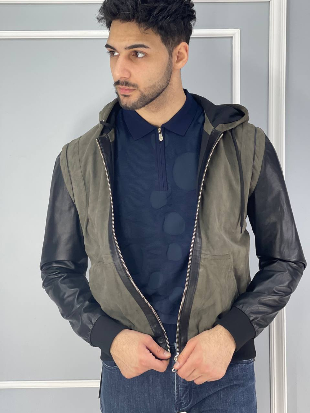 Кожаная куртка Balmain