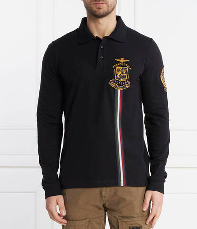 Поло Aeronautica Militare - черный(PO1744P191)