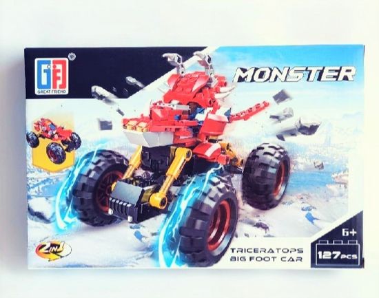 Конструктор " Monster " Triceratops 2в1, 127 деталей
