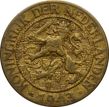 1 цент 1943 Суринам