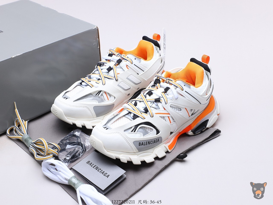 Кроссовки Track LED Trainers White/Orange