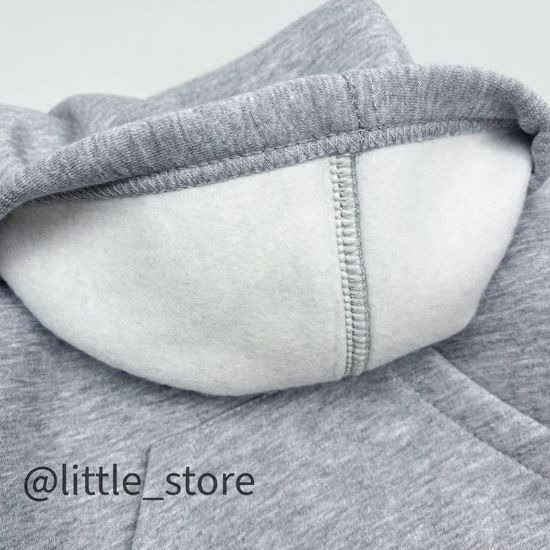 Комплект из футера с начесом "Simple" Серый меланж