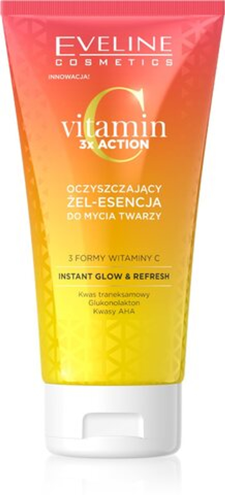 Eveline Cosmetics Vitamin C 3x Action - очищающий гель с AHA /   150  ml  / GTIN 5903416053408