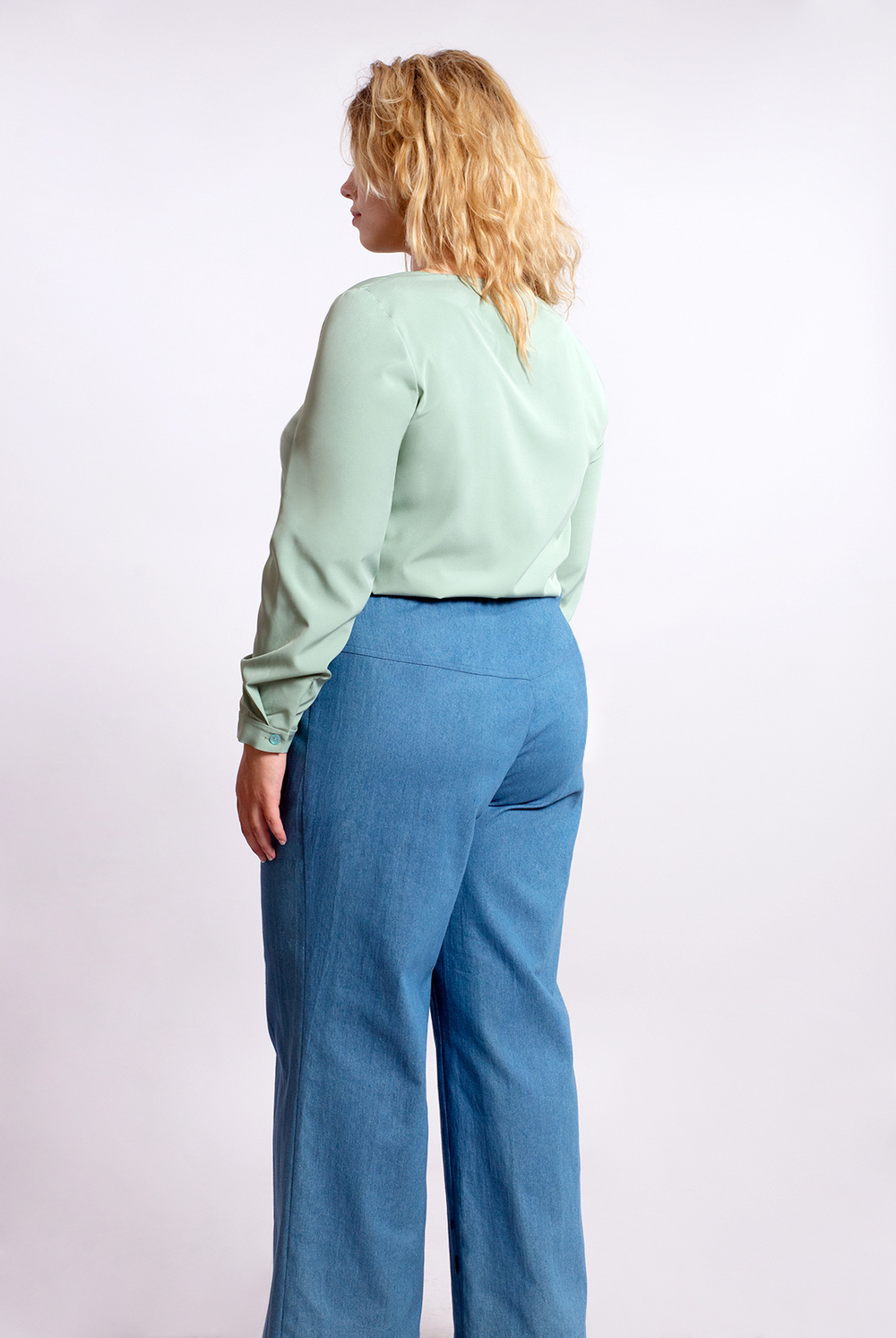 Блузка женская 1567А, шалфей #86Ш091567А