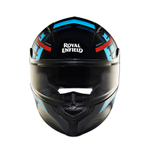 Шлем интеграл Royal Enfield, цвет - черно-синий, размер - XL (620 мм), арт. RRGHEP000544 (HESS22012GLOSS BLACK)