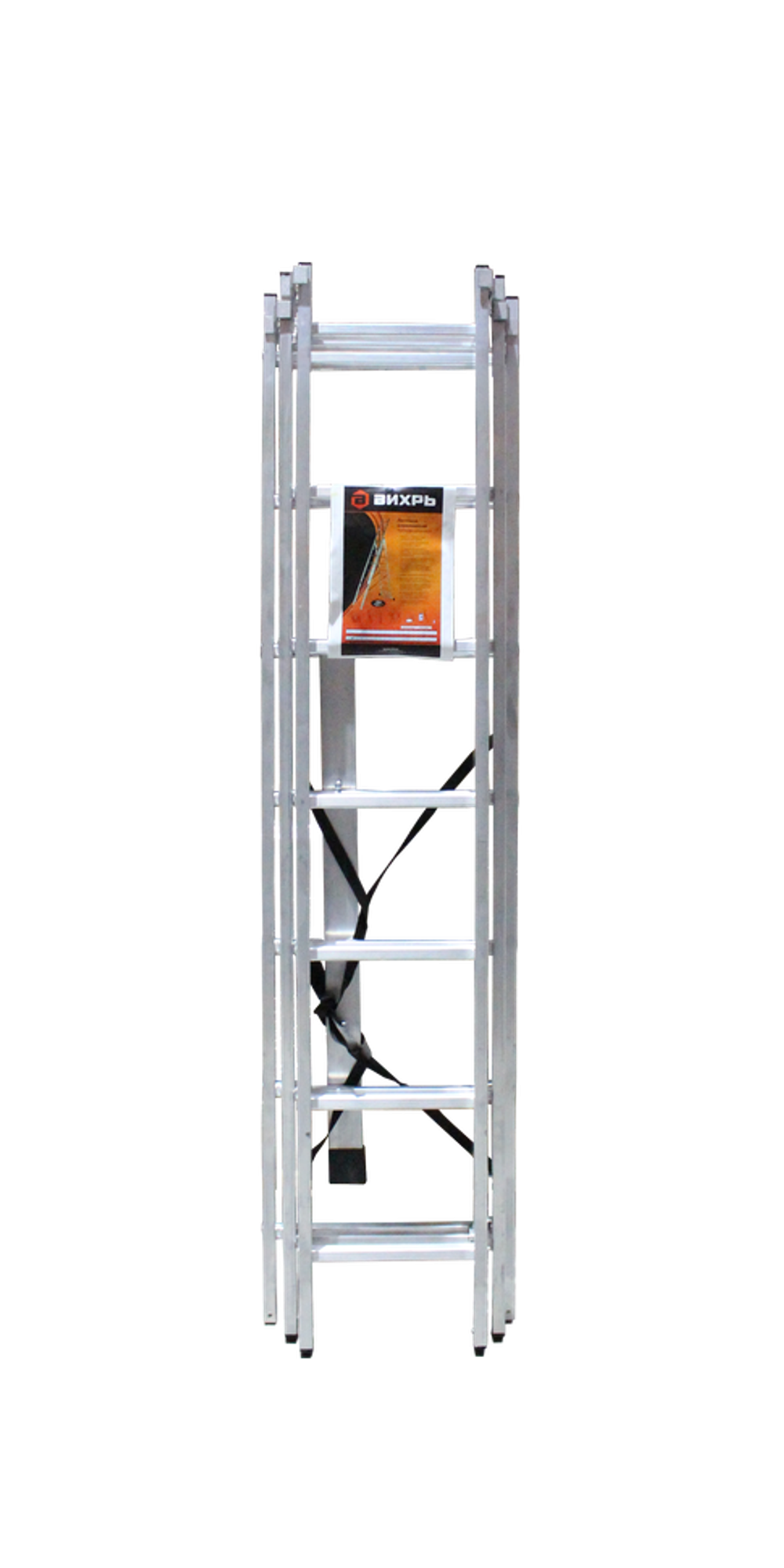 Лестница алюминиевая трехсекционная ВИХРЬ ЛА 3х7