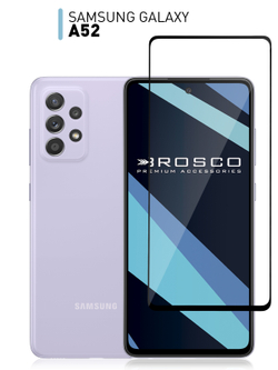 Защитное стекло ROSCO для Samsung Galaxy A52 оптом (арт. SS-A52-FSP-GLASS-BLACK)