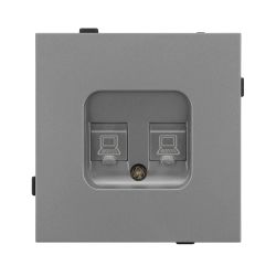 Механизм компьютерной розетки двойной SCT-TENDO-MPC2-PL-GR (RJ-45, CAT6) (Arlight, Графитовый) 054102