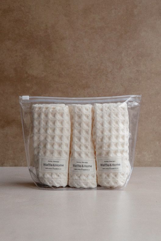 Набор полотенец для путешествий, 3 шт 32*32 / Waffle Home