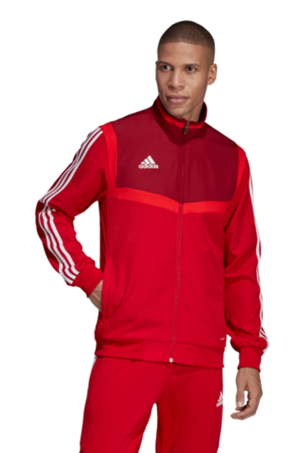 Adidas giacca rossa store
