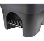 Бак 60л с педалью на колесах Серый