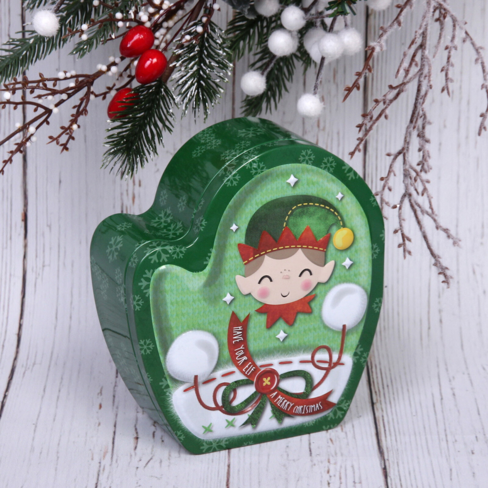 Банка жестяная «Варежка» шут 14*13*5см