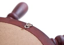 Часы настенные "Штурвал" 50 см x 50 см, деревянные