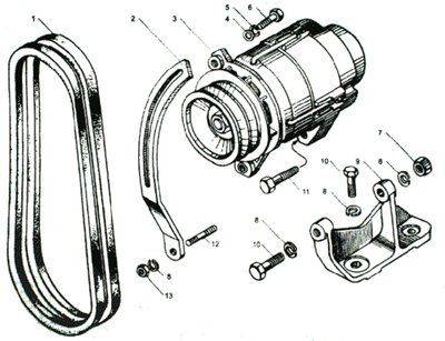 Генератор Г967.3701 14В Т-150,комбайны-двигатель ЯМЗ-236Д (Гродно)