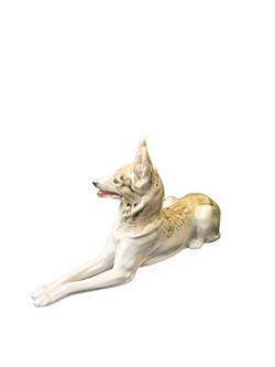 Фарфоровая статуэтка "Немецкая овчарка" (ЛФЗ)