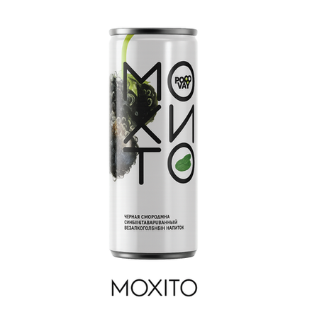Напиток Мохито Positivity Черная Смородина 0.45л ж\б