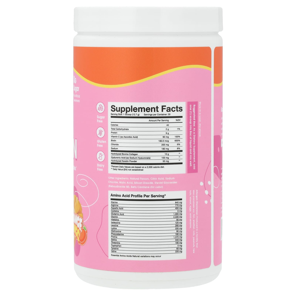 Obvi, More Than Collagen, мультиколлагеновые пептиды и комплекс для красоты, апельсин и манго, 381 г (13,44 унции)