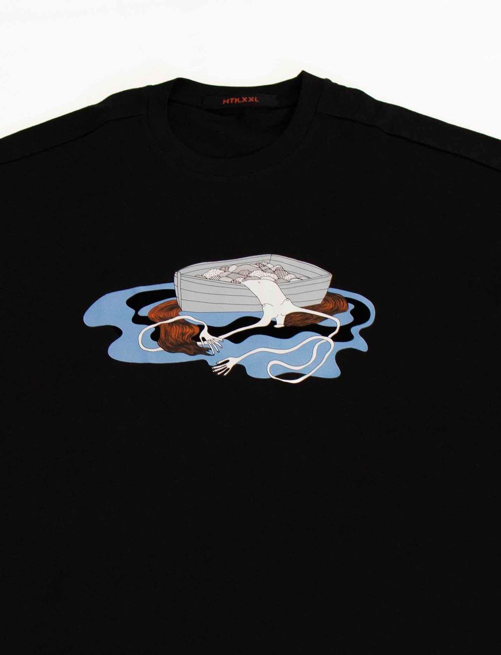 Футболка Нетак Оверсайз Закат Венеры 1.0 Черная