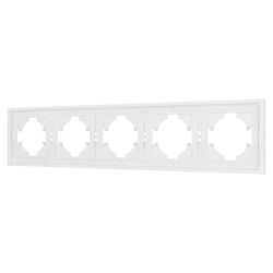 Рамка пластиковая FRM-TENDO-PL-5-WH (Arlight, Белый) 053851