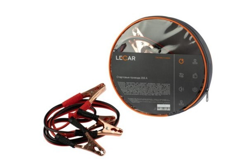 Провода прикуривателя /200 А/ 2 м в чехле (LECAR)