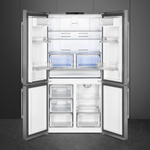 Отдельностоящий 4-х дверный холодильник Side-by-Side Smeg FQ60XE