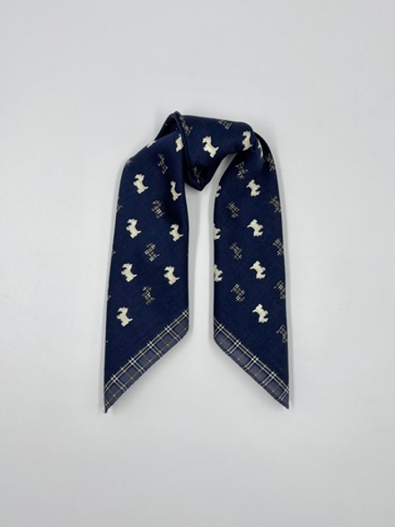 Платок синий с собачками Burberry
