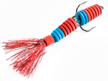 Приманка джиг. LJ PENNON SLOTWORM крас./син. в блистере