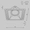 Встраиваемый светильник Maytoni Technical Dot DL042-01-SQ-B