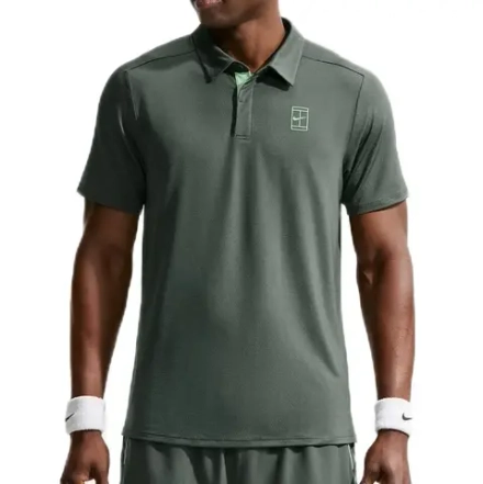 Теннисное поло Nike Court Advantage Dri-Fit Tennis - camo green/cucumber calm