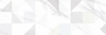 Настенная плитка Alma Ceramica TWU93IBR17R Iceberg 30x90 белая глянцевая с орнаментом