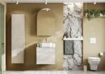 Зеркальный шкаф AQUATON Санта-Барбара 60 графит правый