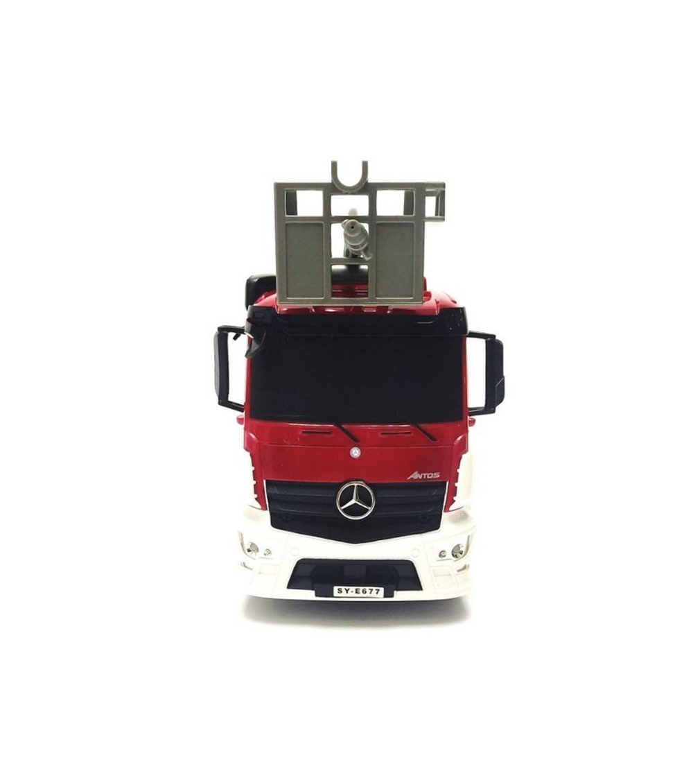Радиоуправляемая пожарная машина Double Eagle Mercedes-Benz ANTOS 1/26 2.4G брызгает водой RTR