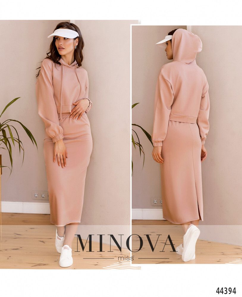 Костюм 2174-пудровый Minova