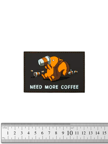 Шеврон Need More Coffee PVC