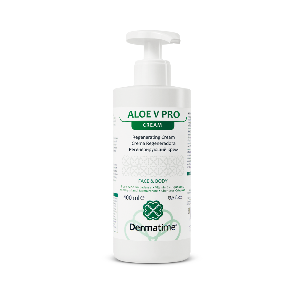Dermatime ALOE V PRO Regenerating Cream Алоэ ПРО регенерирующий крем 400ml