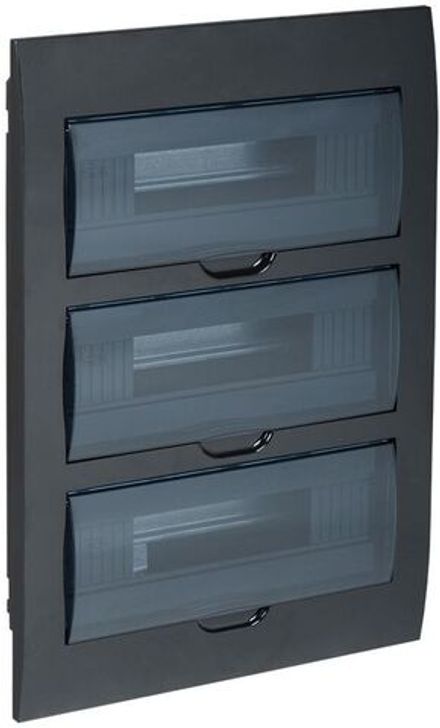 Корпус встраиваемый ЩРВ-П-36 Krepta 3 IP41 пластик. черн. IEK MKP12-V-36-41-K02