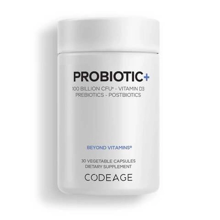 Probiotic+ 100 Billion CFUs - Vitamin D3 30 капсул CodeAge