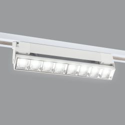 ULB-Q283 20W-4000K WHITE Светильник-прожектор светодиодный трековый. Линейный. 1600 Лм. Белый свет 4000К. Корпус белый. ТМ Volpe