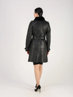 Дубленка зимняя натуральная тренч