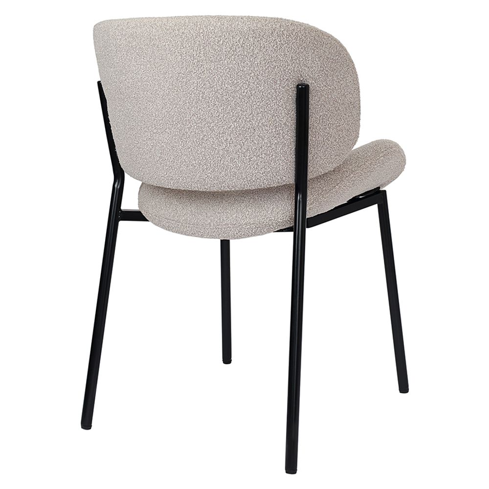 Стул Embrace, букле, серо-бежевый