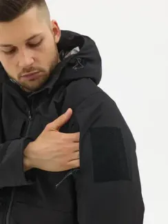 Тактическая зимняя костюм с фольгой Чёрный