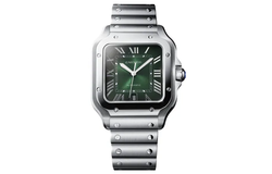 CARTIER SANTOS DE Automatic Mechanical Movement 100m Water Resistance Men"s Watches Watch 39.8mm Green Dial