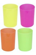 Стакан для ручек Цвета флуоресцентные Ассорти (СП-0496), 4 цвета (Проф-Пресс)