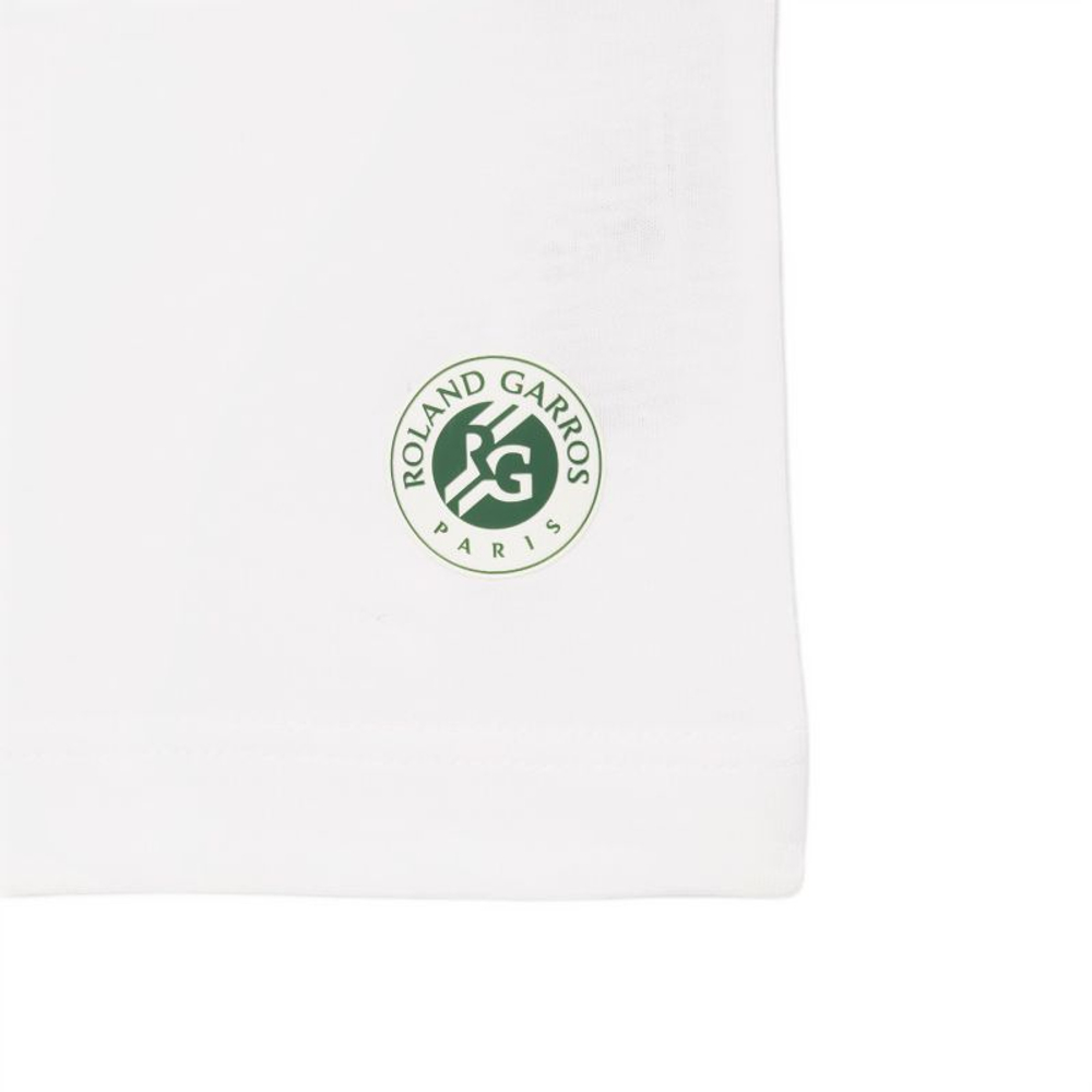Теннисная футболка Lacoste Roland-Garros Edition - white