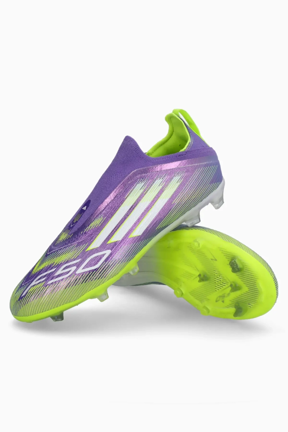 Бутсы adidas F50 Elite LL FG Junior - фиолетовый