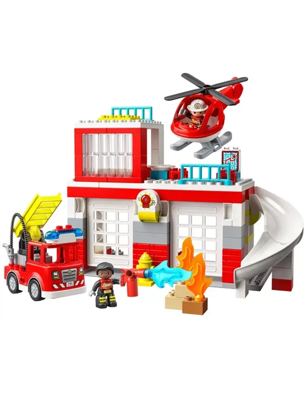 Лего 10970 Пожарная часть и вертолёт Lego Duplo