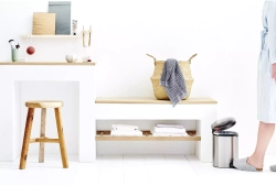 Brabantia - Контейнер для мусора NewIcon 5л, полированная сталь / артикул   112621  / GTIN 8710755112621