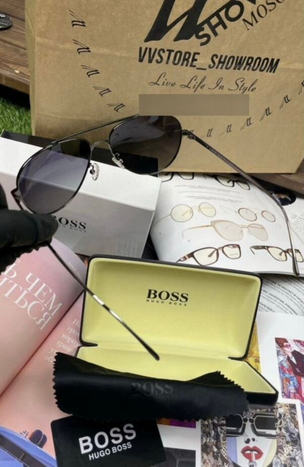 Солнцезащитные очки Hugo Boss Aviator
